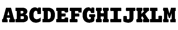 Lexia Mono Hebrew Extra Bold Font UPPERCASE