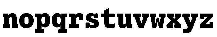 Lexia Mono Hebrew Extra Bold Font LOWERCASE