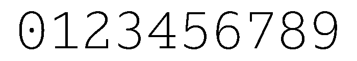 Lexia Mono Hebrew Extra Light Font OTHER CHARS