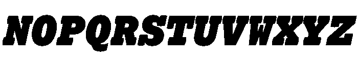 Lexia Mono Hebrew Heavy Italic Font UPPERCASE