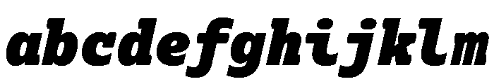 Lexia Mono Hebrew Heavy Italic FONT