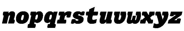 Lexia Mono Hebrew Heavy Italic Font LOWERCASE