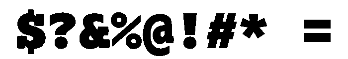 Lexia Mono Hebrew Heavy Font OTHER CHARS