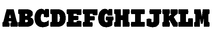 Lexia Mono Hebrew Heavy Font UPPERCASE