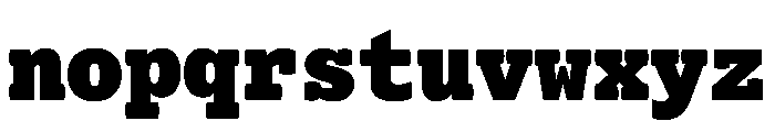Lexia Mono Hebrew Heavy Font LOWERCASE