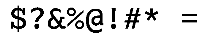 Lexia Mono Hebrew Medium Font OTHER CHARS