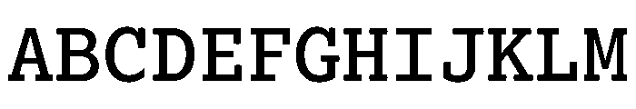 Lexia Mono Hebrew Medium Font UPPERCASE