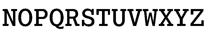 Lexia Mono Hebrew Medium Font UPPERCASE