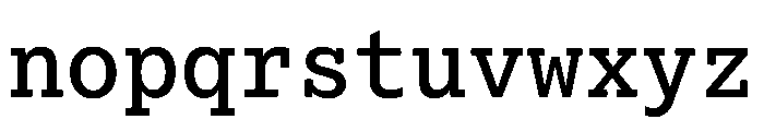 Lexia Mono Hebrew Medium Font LOWERCASE