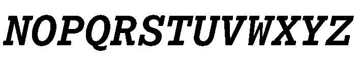 Lexia Mono Hebrew Semibold Italic Font UPPERCASE
