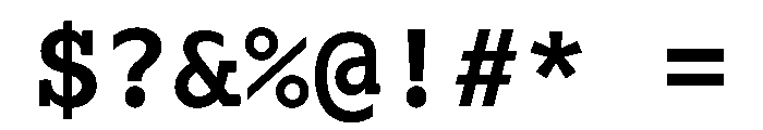 Lexia Mono Hebrew Semibold Font OTHER CHARS