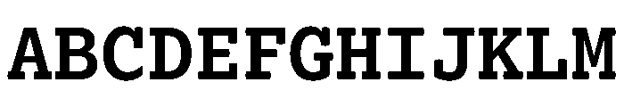 Lexia Mono Hebrew Semibold Font UPPERCASE