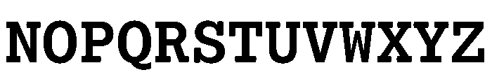 Lexia Mono Hebrew Semibold Font UPPERCASE