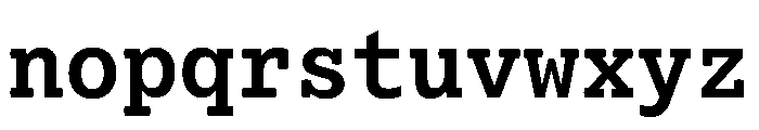 Lexia Mono Hebrew Semibold Font LOWERCASE