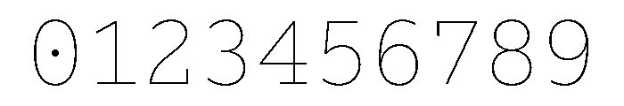 Lexia Mono Hebrew Thin Font OTHER CHARS