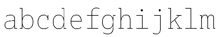 Lexia Mono Hebrew Thin FONT