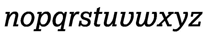 Lexia Mono Variable Medium Italic Font LOWERCASE