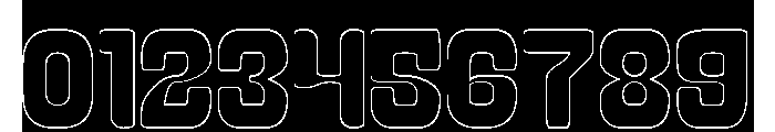 LEGENDARY DANCE-Hollow-Inverse Font OTHER CHARS