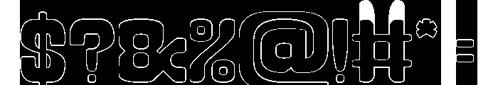 LEGENDARY DANCE-Hollow-Inverse Font OTHER CHARS