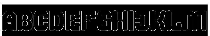 LEGENDARY DANCE-Hollow-Inverse Font UPPERCASE
