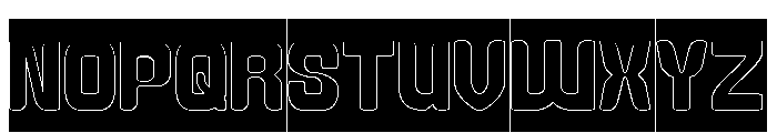 LEGENDARY DANCE-Hollow-Inverse Font UPPERCASE