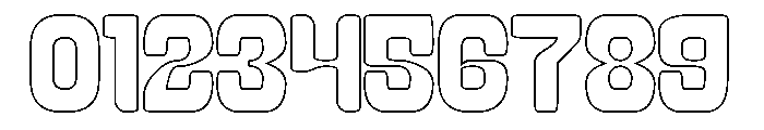 LEGENDARY DANCE-Hollow Font OTHER CHARS