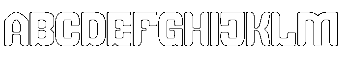 LEGENDARY DANCE-Hollow Font UPPERCASE