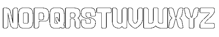 LEGENDARY DANCE-Hollow Font UPPERCASE