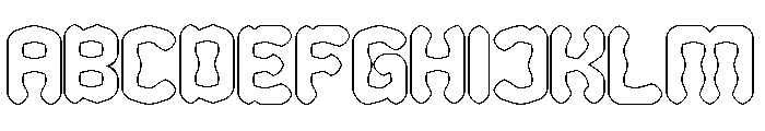LEGENDARY HERO-Hollow Font UPPERCASE