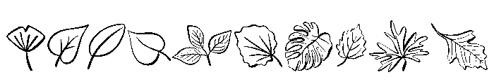 Leaf Forest Font Font OTHER CHARS