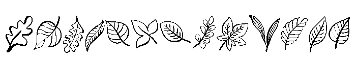 Leaf Forest Font Font UPPERCASE