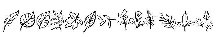 Leaf Forest Font Font UPPERCASE