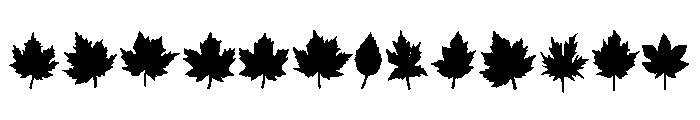 Leaf Silhouette Set FONT