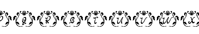 LeafCrownRegular Font LOWERCASE