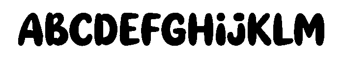 Leafen Font UPPERCASE