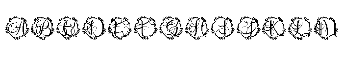 Leafenca Monogram Font UPPERCASE