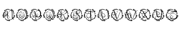 Leafenca Monogram Font LOWERCASE