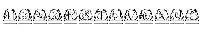 Leafenca Split Monogram Font UPPERCASE