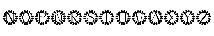 Leafori Monogram Font LOWERCASE