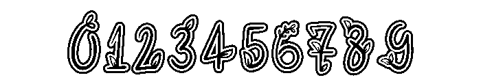 Leafy Branch Bold Font OTHER CHARS