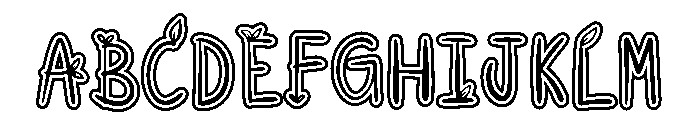 Leafy Branch Bold Font UPPERCASE