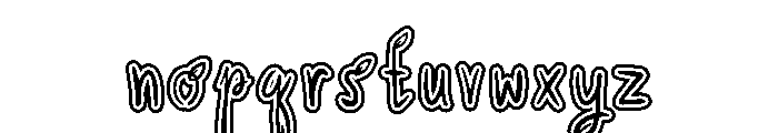 Leafy Branch Bold Font LOWERCASE