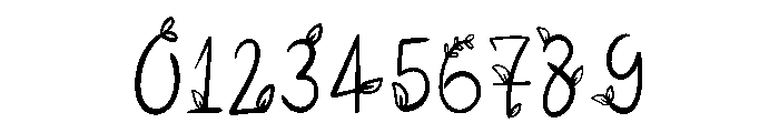 Leafy Branch Font OTHER CHARS
