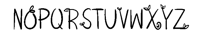 Leafy Branch Font UPPERCASE