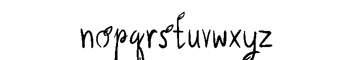 Leafy Branch Font LOWERCASE