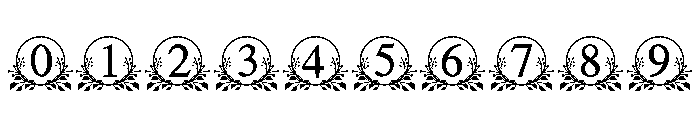 Leafy Frame Monogram Font OTHER CHARS