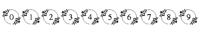 Leafy Monogram Font OTHER CHARS