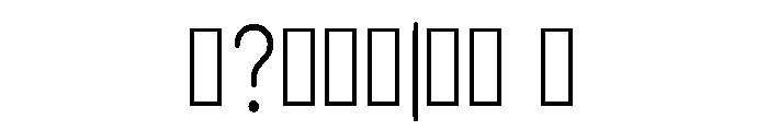 Lean Regular Font OTHER CHARS