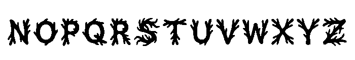 Leather Regular Font LOWERCASE