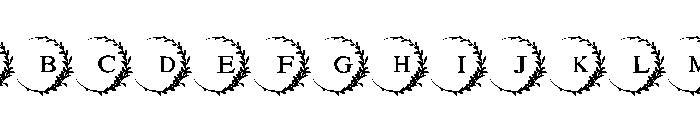 Leaves frame FONT